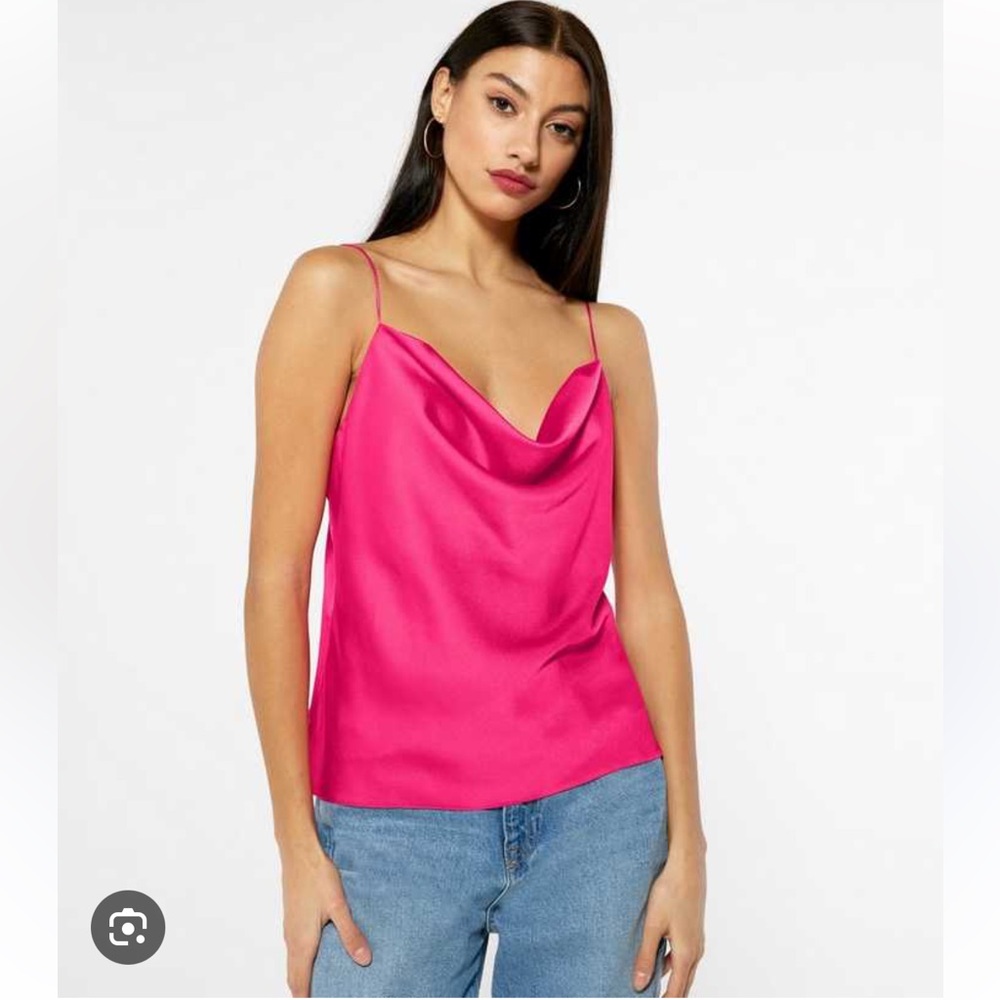 Pink Cowl Top